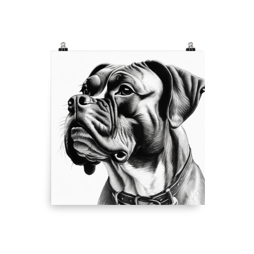 PugMug Custom Boxer Dog Poster