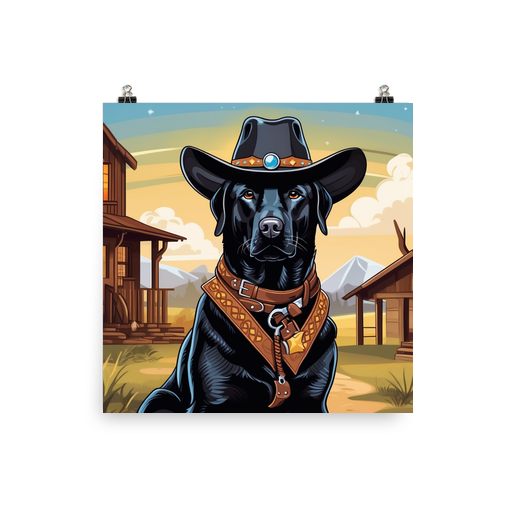 PugMug Custom Black Labrador Retriever Poster