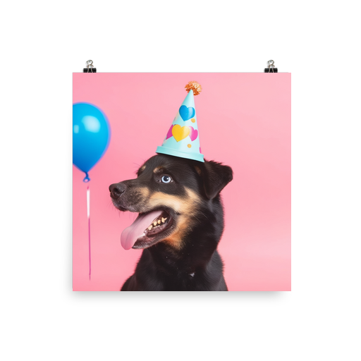 PugMug Custom Blue Poster