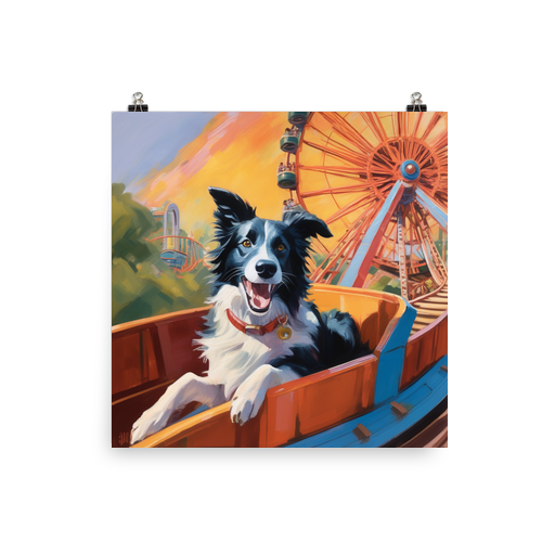 PugMug Custom Border Collie Poster