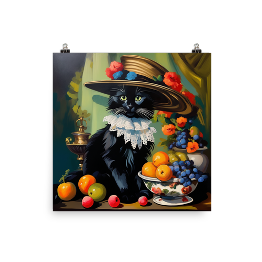PugMug Custom Black Ragdoll Cat Poster