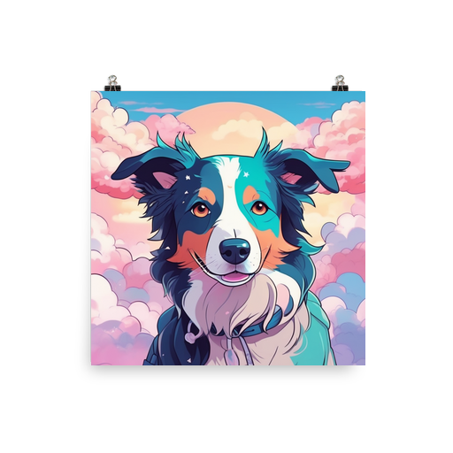 PugMug Custom Border Collie Poster