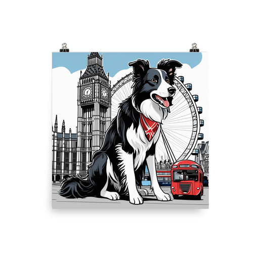 PugMug Custom Border Collie Poster