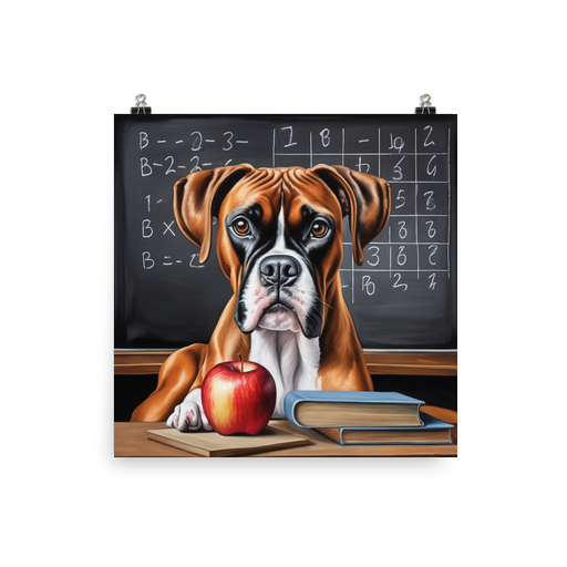 PugMug Custom Boxer Dog Poster