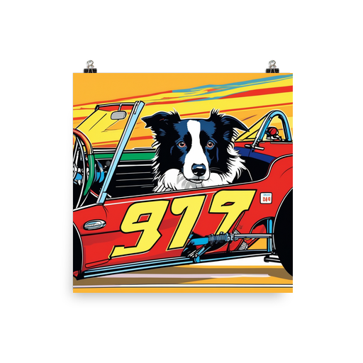 PugMug Custom Border Collie Poster