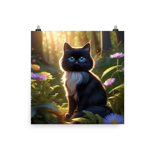 PugMug Custom Black Ragdoll Cat Poster