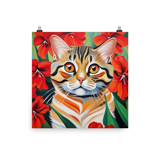 PugMug Custom Tabby Scottish Fold Cat Poster