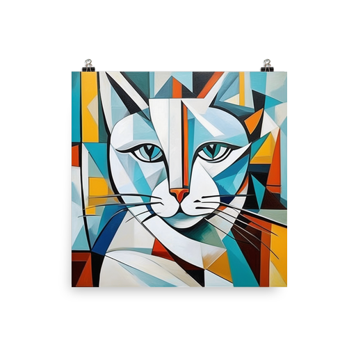 PugMug Custom White Companion Cat Poster