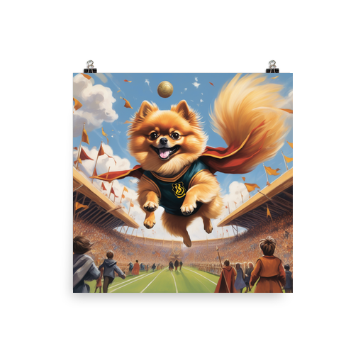 PugMug Custom Tan Pomeranian Poster