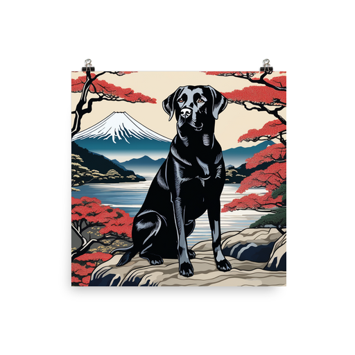 PugMug Custom Black Labrador Retriever Poster