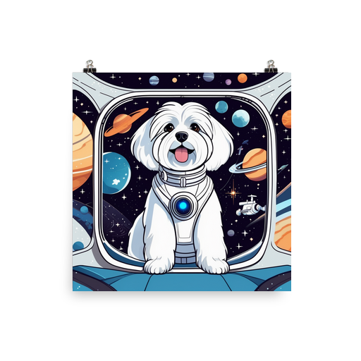 PugMug Custom White Havanese Dog Poster