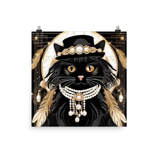 PugMug Custom Black Ragdoll Cat Poster