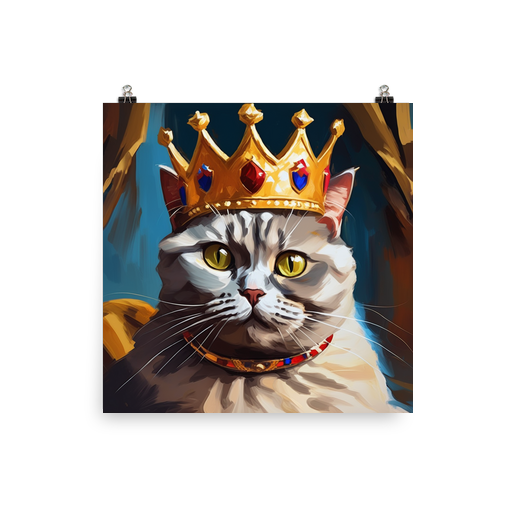 PugMug Custom Tabby British Shorthair Cat Poster
