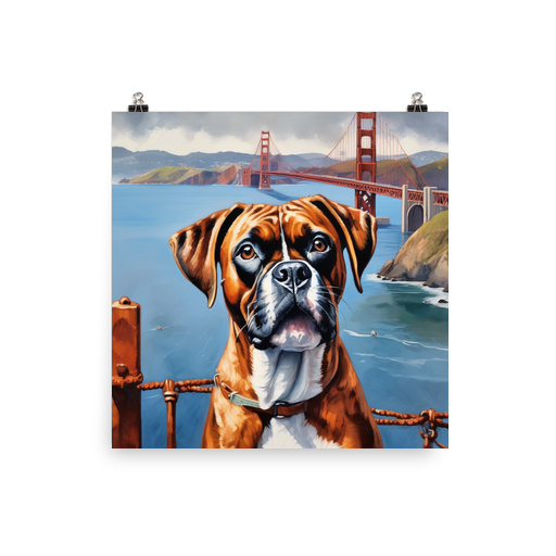 PugMug Custom Boxer Dog Poster