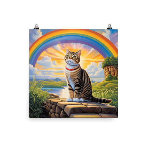 PugMug Custom Tabby Scottish Fold Cat Poster