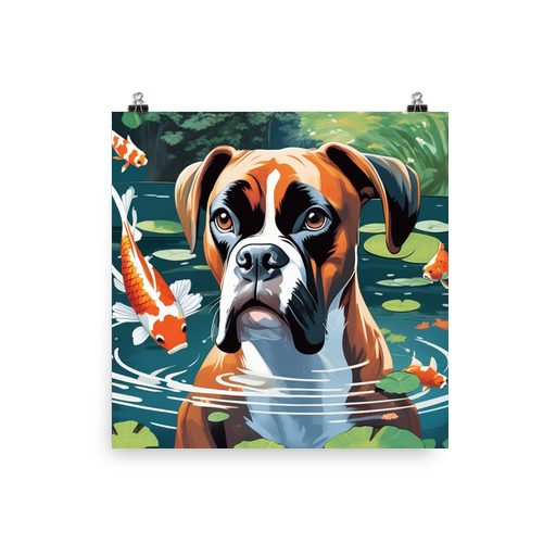 PugMug Custom Boxer Dog Poster