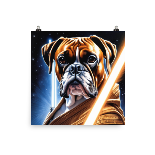 PugMug Custom Boxer Dog Poster