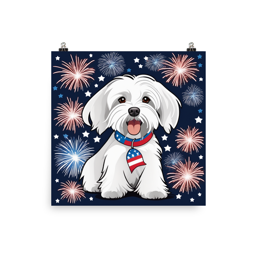 PugMug Custom White Havanese Dog Poster