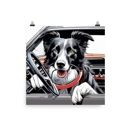 PugMug Custom Border Collie Poster