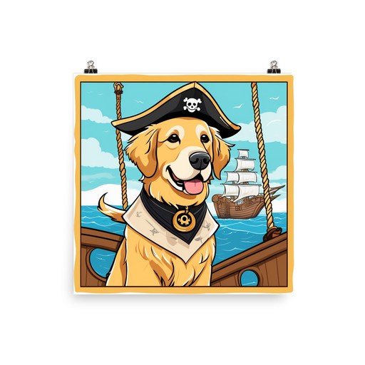 PugMug Custom Golden Retriever Poster