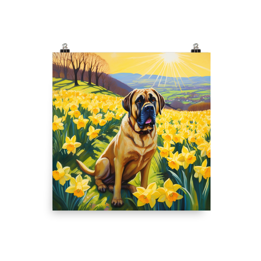 PugMug Custom Mastiff Poster