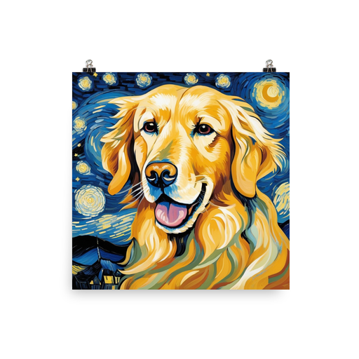PugMug Custom Golden Retriever Poster