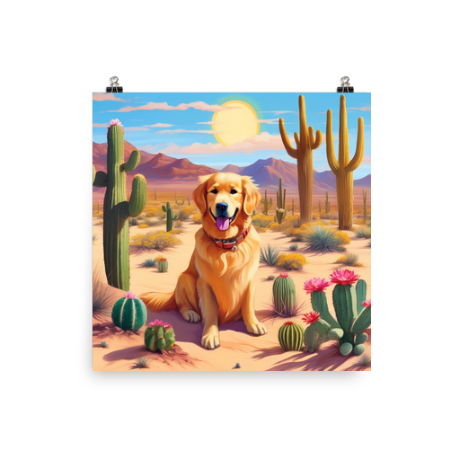 PugMug Custom Golden Retriever Poster