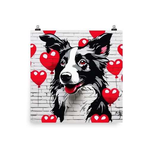 PugMug Custom Border Collie Poster