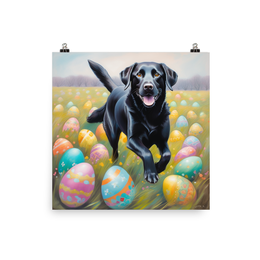 PugMug Custom Black Labrador Retriever Poster