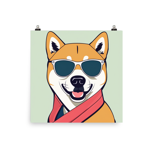 PugMug Custom Shiba Inu Poster