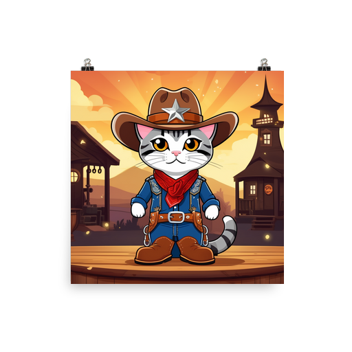 PugMug Custom Tabby American Shorthair Cat Poster