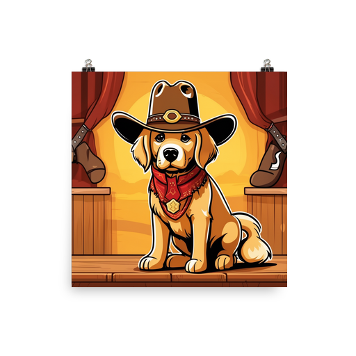 PugMug Custom Golden Retriever Poster