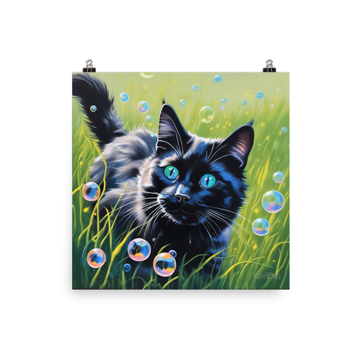 PugMug Custom Black Ragdoll Cat Poster