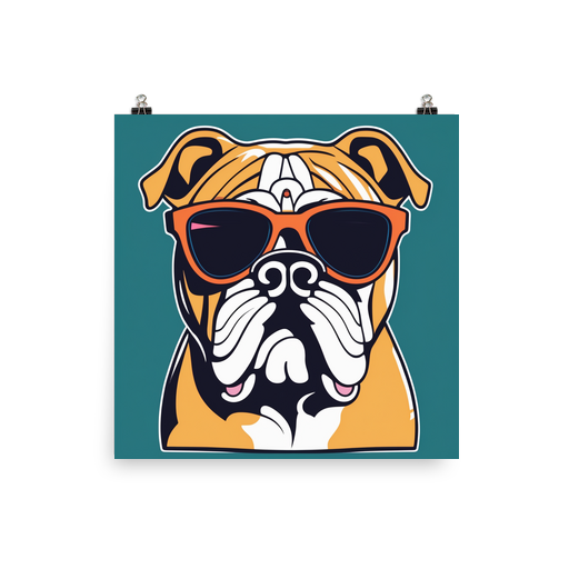 PugMug Custom Bulldog Poster