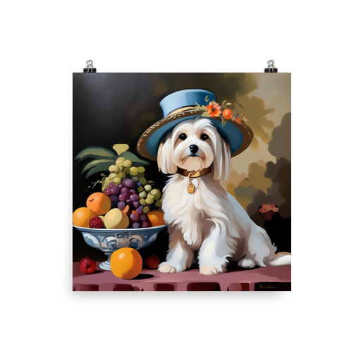 PugMug Custom White Havanese Dog Poster