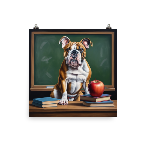 PugMug Custom Bulldog Poster