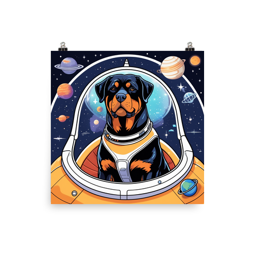 PugMug Custom Rottweiler Poster