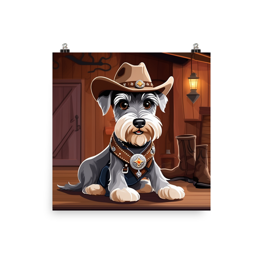 PugMug Custom Miniature Schnauzer Poster