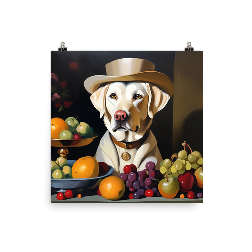 PugMug Custom White Labrador Retriever Poster