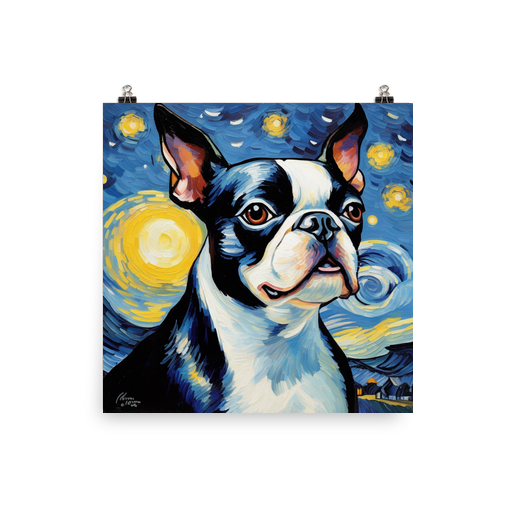 PugMug Custom Boston Terrier Poster