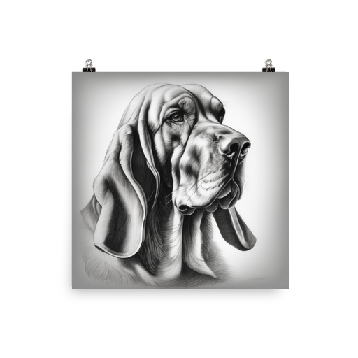 PugMug Custom Bloodhound Poster