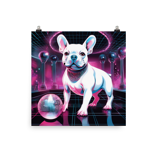 PugMug Custom White French Bulldog Poster