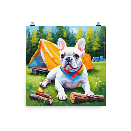 PugMug Custom White French Bulldog Poster