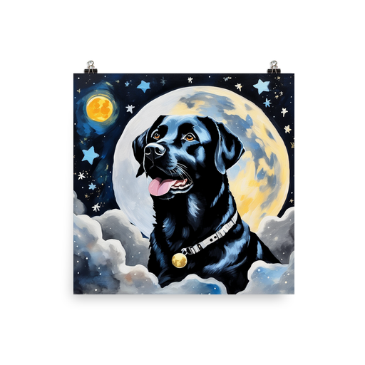 PugMug Custom Black Labrador Retriever Poster