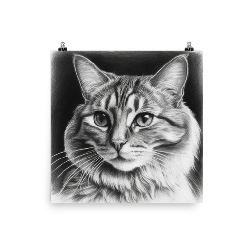 PugMug Custom Tabby Companion Cat Poster