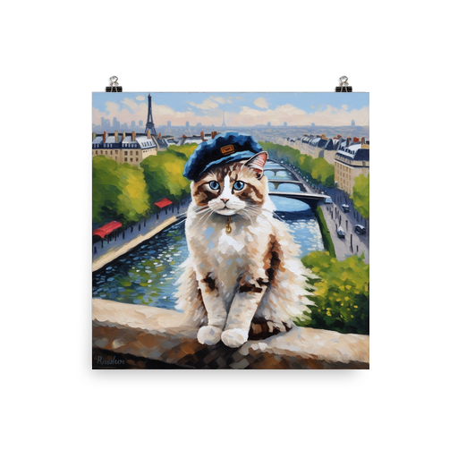 PugMug Custom Tabby Ragdoll Cat Poster