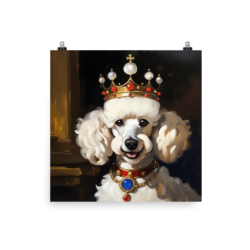 PugMug Custom White Poodle Poster
