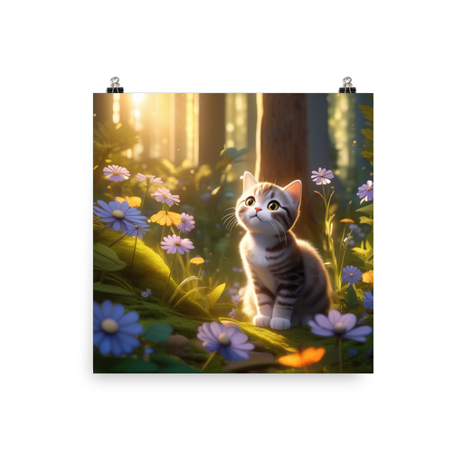 PugMug Custom Tabby Scottish Fold Cat Poster