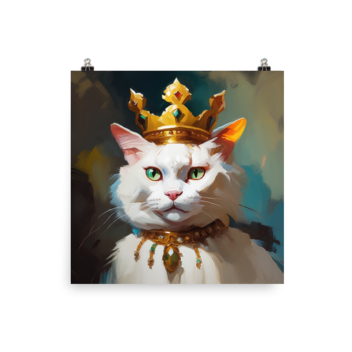PugMug Custom White Exotic Cat Poster