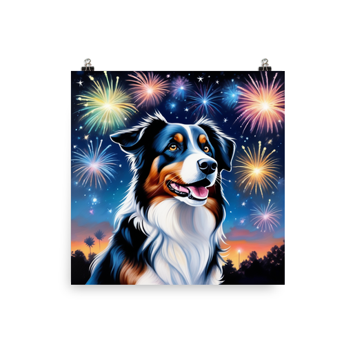 PugMug Custom Australian Shepherd Dog Poster
